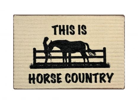 27" x 18" This is Horse Country Welcome mat