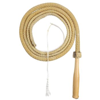 6 Ft Waxed Braided Bull Whip - Made in USA