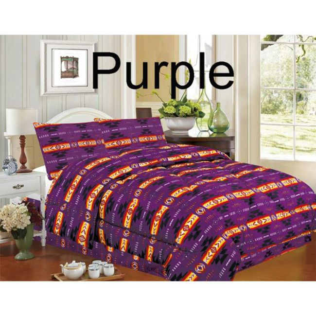 4 piece Queen Size Southwest Design Luxury Comforter Set #2