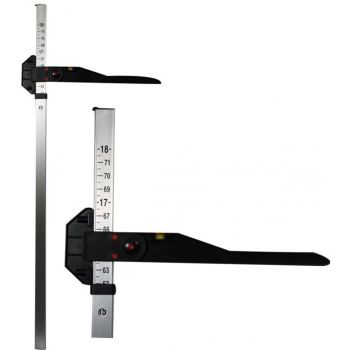 Aluminum measuring stick. Measures horses up to 18 hands tall. Sold in lots of 3 or more only