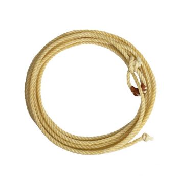 5/16" x 25' Waxed Synthetic Kid Rope with Hand Sewn Leather Burner