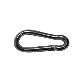 4" Chrome plated carabiner spring snap