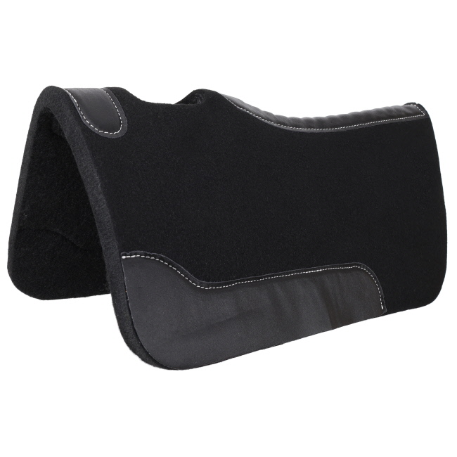 Pony&#47;Youth 26" x 26" Contoured Felt Saddle Pad - Black #2