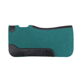 Pony/Youth 26" x 26" Contoured Felt Saddle Pad - Turquoise