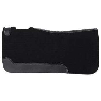 32" x 32" Contoured Felt Saddle Pad - Black