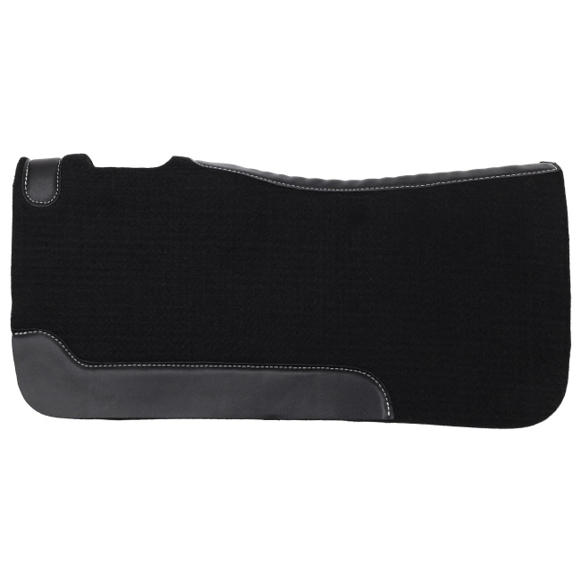 32" x 32" Contoured Felt Saddle Pad - Black