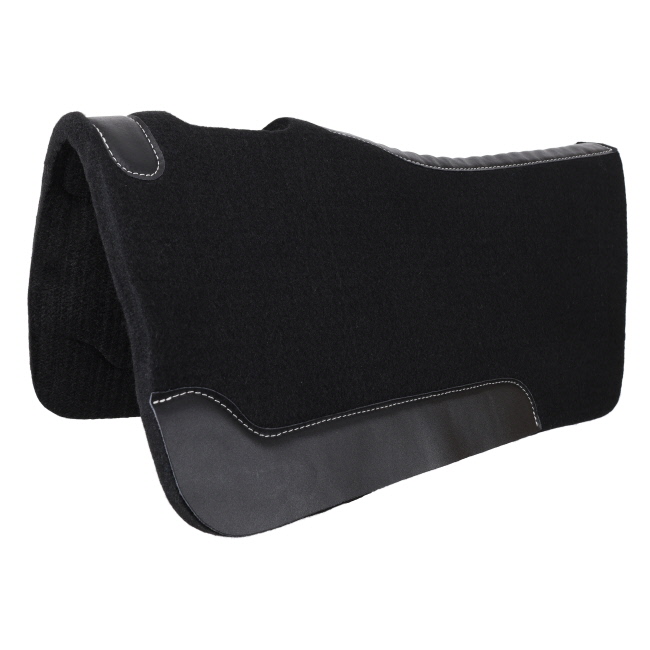 32" x 32" Contoured Felt Saddle Pad - Black #2