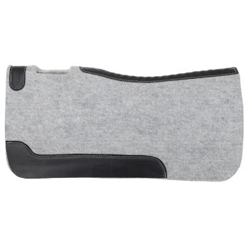 32" x 32" Contoured Felt Saddle Pad - Gray