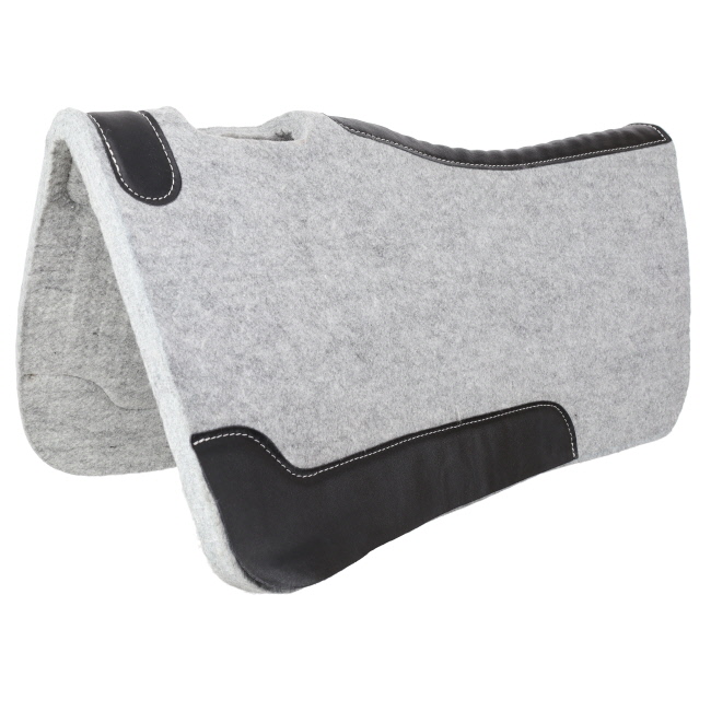 32" x 32" Contoured Felt Saddle Pad - Gray #2