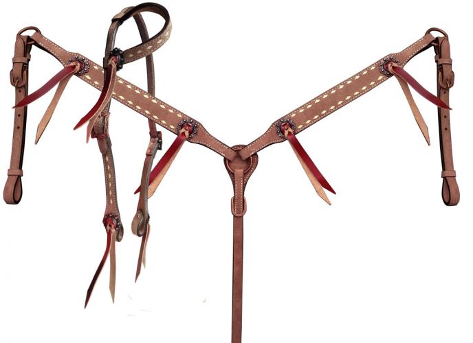 Bridle Breast Collar Headstall Tack Set Horse Klassy Cowgirl 