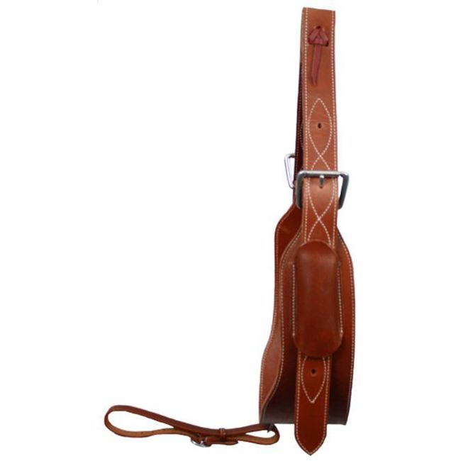 Showman Heavy Duty 5" Wide Leather Back Cinch with Billet Straps