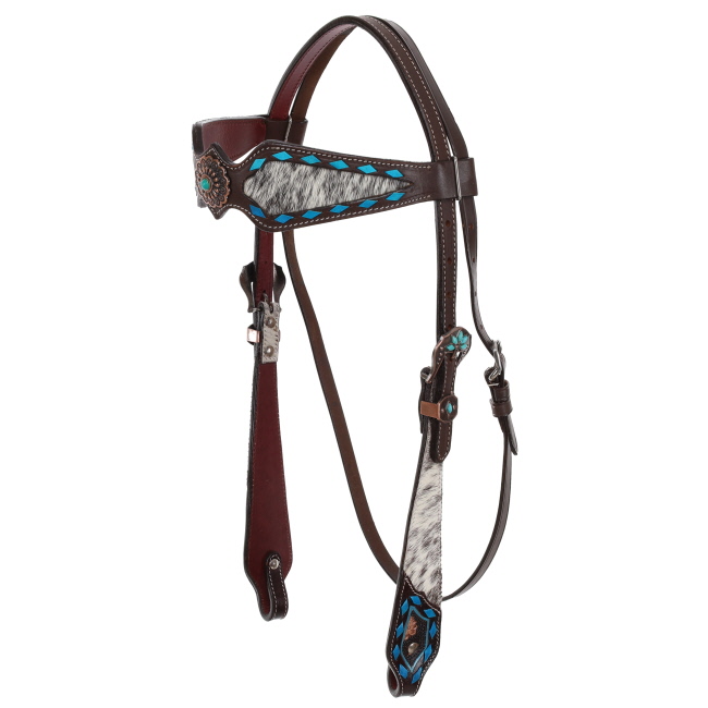 Showman Copper Hide Classics Browband Headstall and Breastcollar Set #2