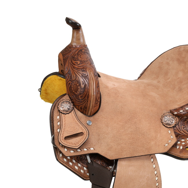 Double T Sedona Spinal Relief Barrel Style Saddle - 14, 15 Inch #3