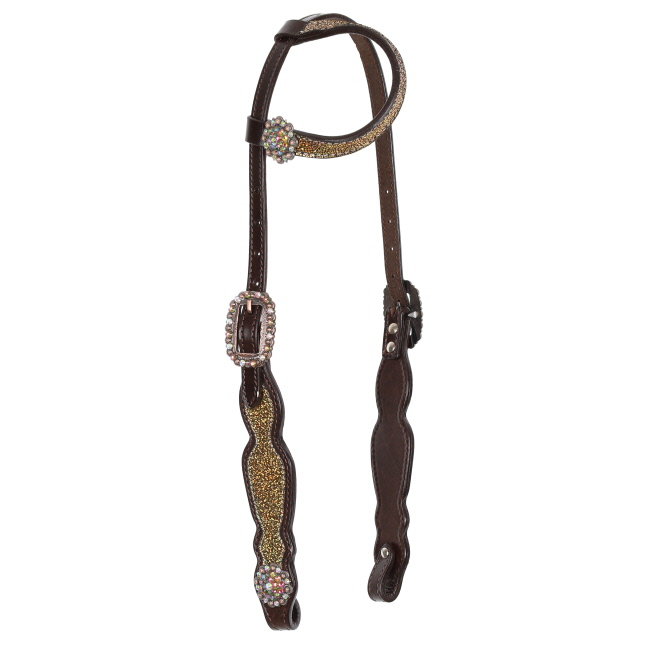 Showman Limited Edition Golden Hour One Ear Headstall and Breastcollar Set #2