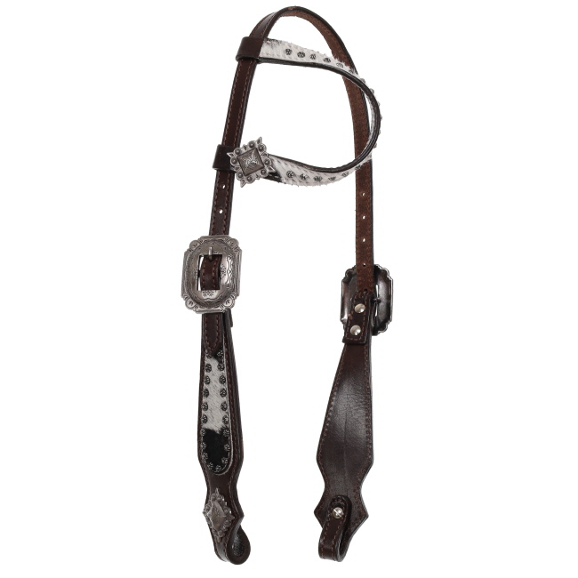 Showman Starlight Hide One Ear Headstall and Breastcollar Set #2