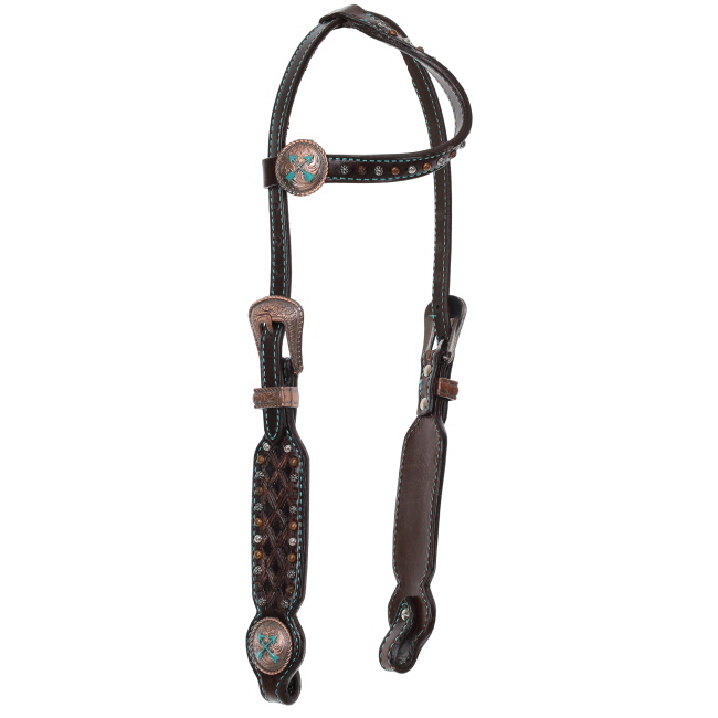 Showman Limited Edition Timber Arrow One Ear Headstall and Breastcollar Set #2