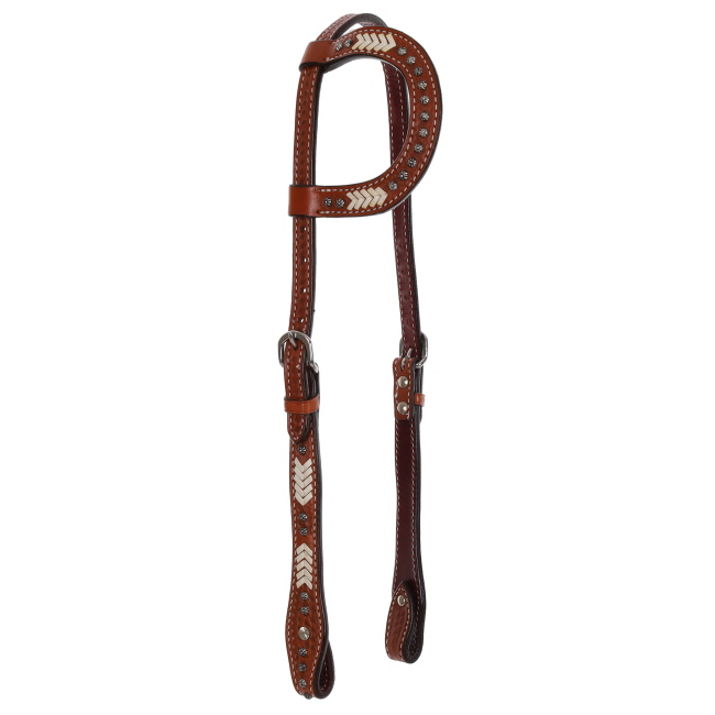 Showman Western Rivet One Ear Headstall