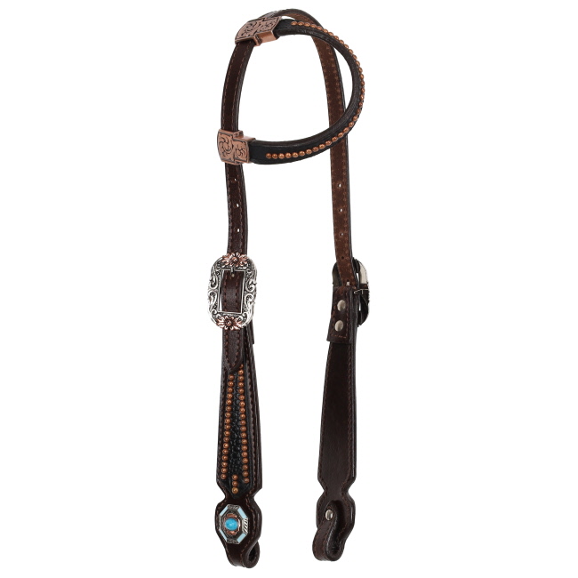 Showman Blackwater Gator One Ear Headstall and Breastcollar Set #2