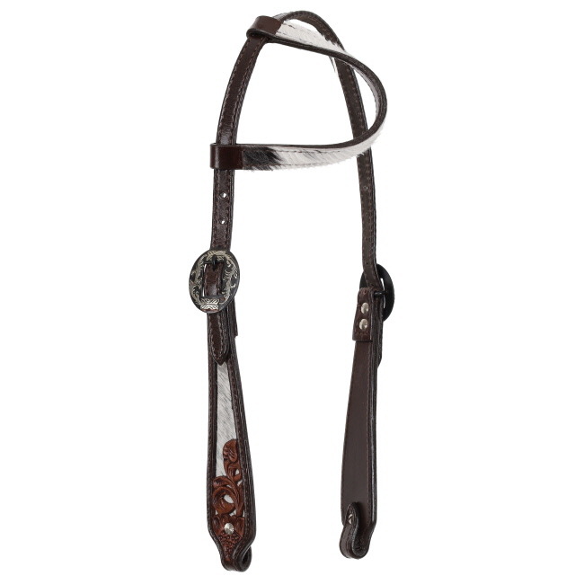 Showman Meadow Hide One Ear Headstall and Breastcollar Set #2