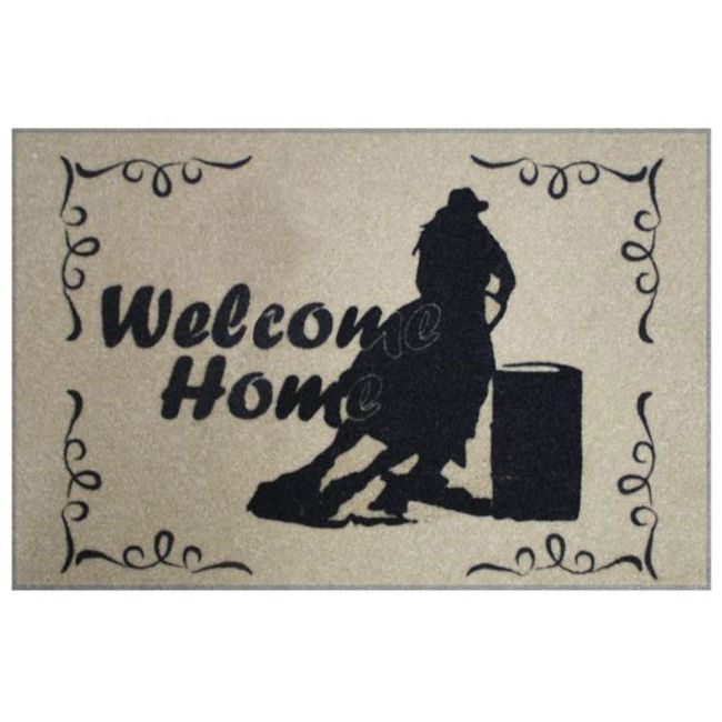 27" x 18" Welcome home barrel racer mat