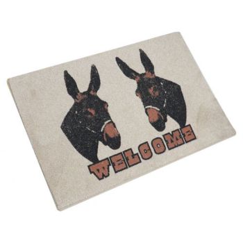 27" x 18" 2 Mules Welcome Mat