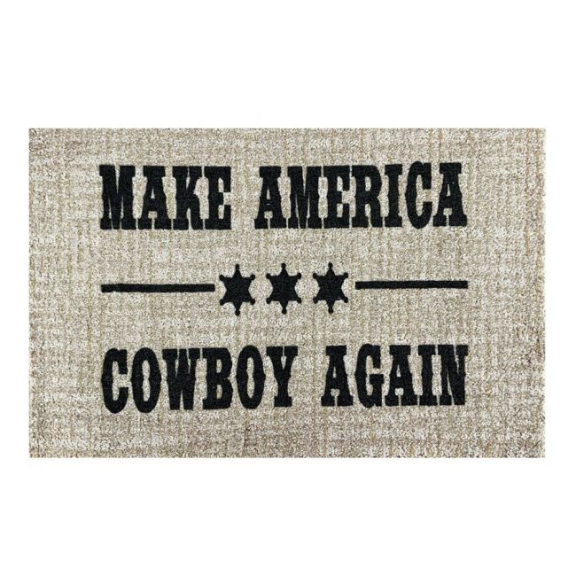 27" x 18" Make America Cowboy Again Welcome Mat