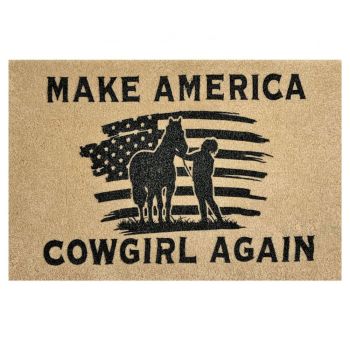 27" x 18" Make America Cowgirl Again Welcome mat