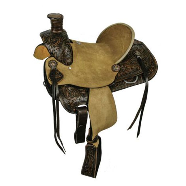 Double T Hard Seat Roper Style Saddle - 14, 15 Inch