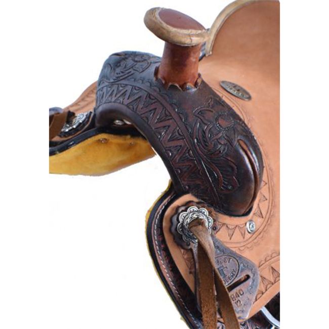 Double T Pony Hard Seat Roper Style Saddle - 10 Inch #2