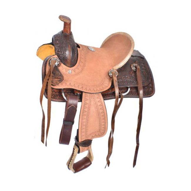 Double T Pony Hard Seat Roper Style Saddle - 10 Inch