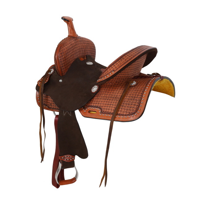 Double T Priscilla Barrel Style Saddle - 13 Inch #2