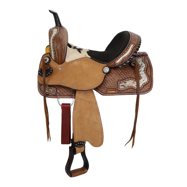 Double T Bristol Barrel Style Saddle - 15 Inch