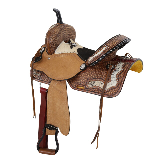 Double T Bristol Barrel Style Saddle - 15 Inch #2