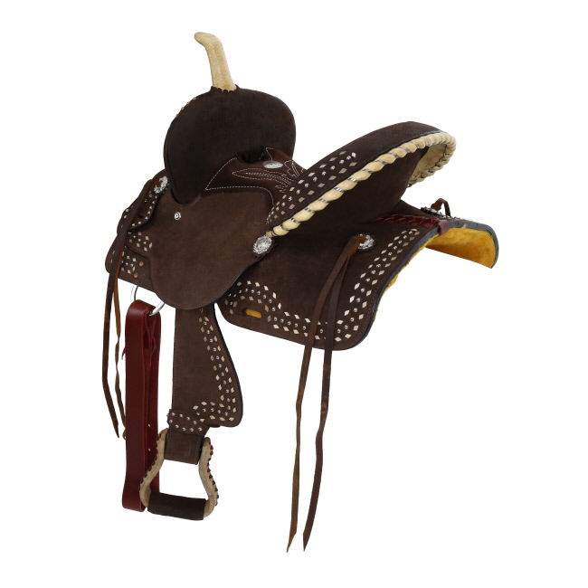 Double T Vivien Barrel Style Saddle - 12 Inch #2