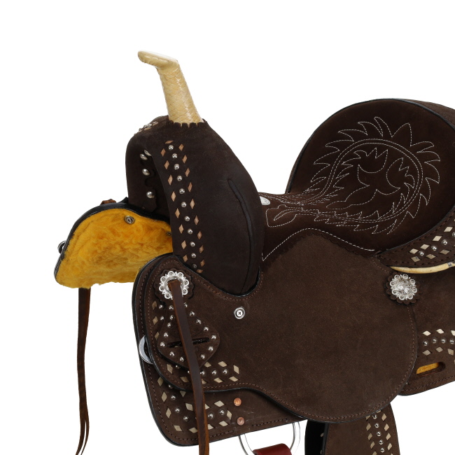 Double T Vivien Barrel Style Saddle - 12 Inch #3