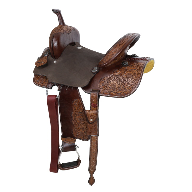 Double T Willow Barrel Style Saddle - 14, 15 Inch #2