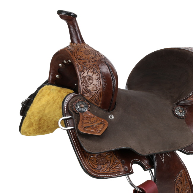 Double T Willow Barrel Style Saddle - 14, 15 Inch #3