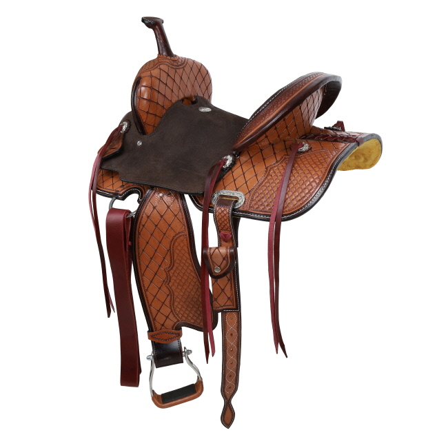 Double T Ivy Barrel Style Saddle - 14, 15 Inch #2