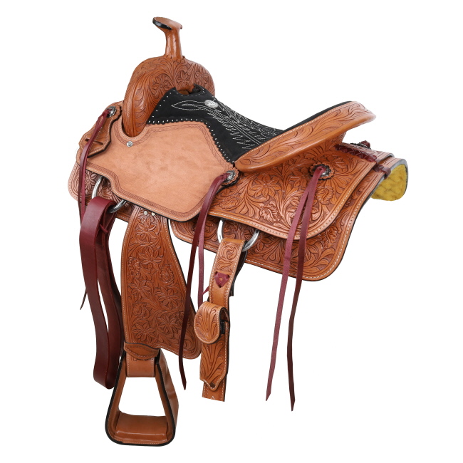 Double T Classic Stitch Prairie Dancer Roper Saddle - 16 Inch #2