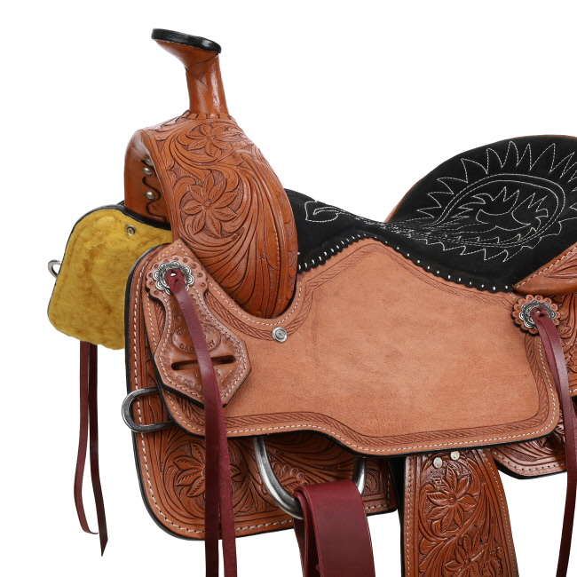 Double T Classic Stitch Prairie Dancer Roper Saddle - 16 Inch #3