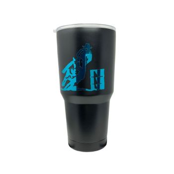 30 oz Insulated Barrel Racer Black Tumbler