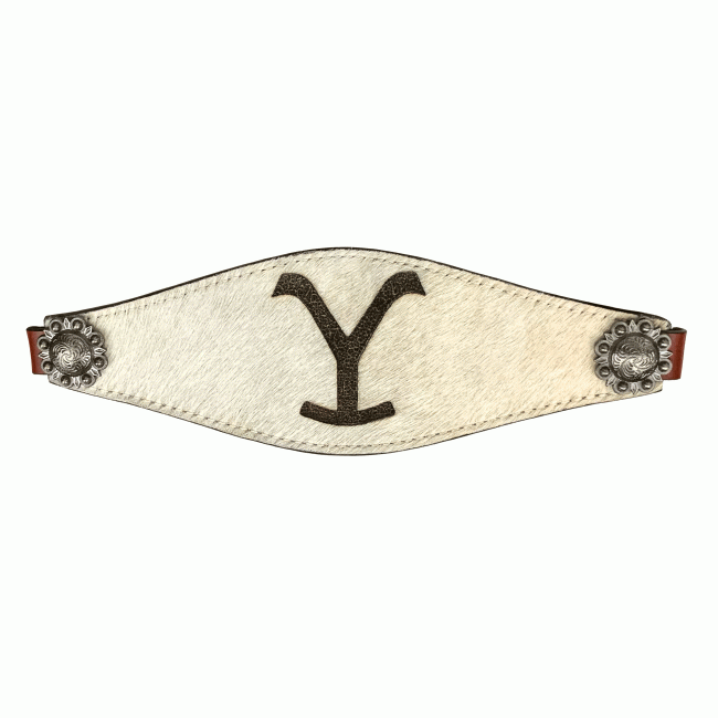 Showman Nylon Bronc Halter with Leather Cowhide 'Y' Brand Nose #2
