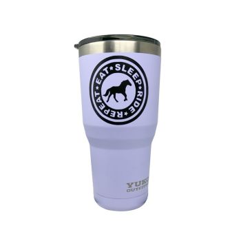 30 oz Insulated Eat, Sleep, Ride, Repeat Purple Tumbler