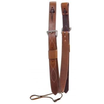 Showman 2" Wide Leather Back Cinch with Roller Buckles