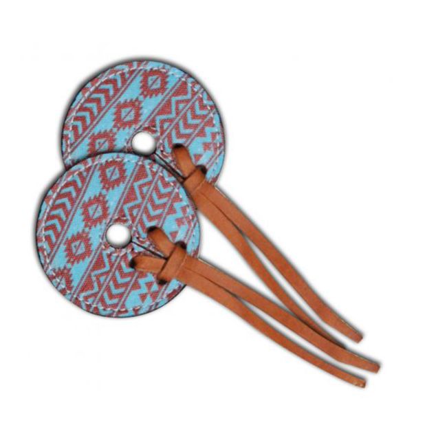 Teal and brown Navajo diamond Bit Guards