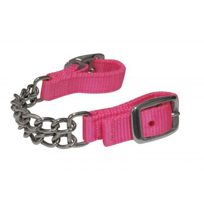 Showman Fully adjustable end double chain nylon curb chain #3