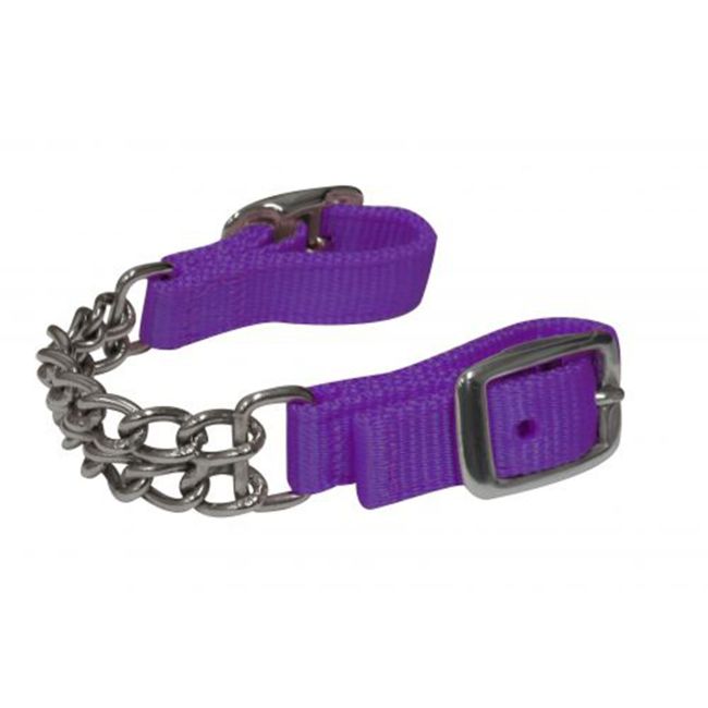 Showman Fully adjustable end double chain nylon curb chain #4