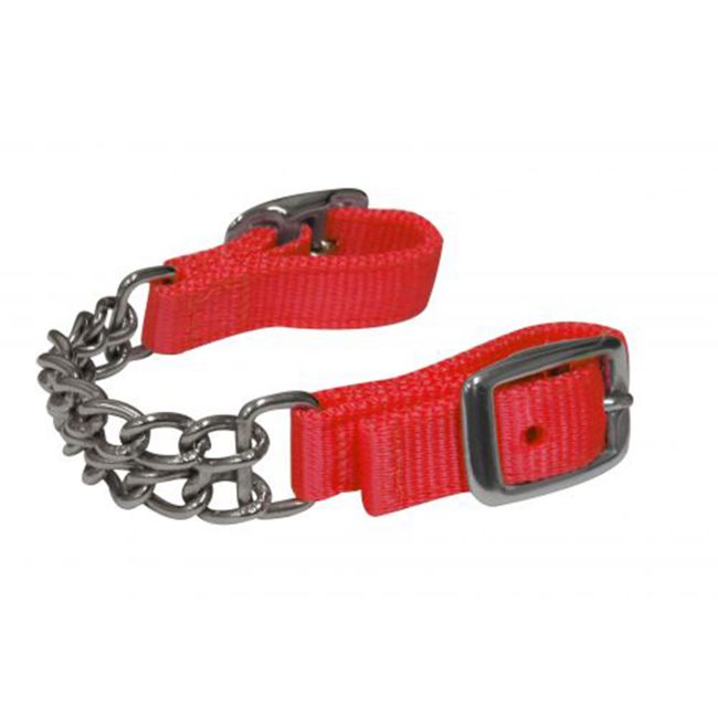 Showman Fully adjustable end double chain nylon curb chain #6