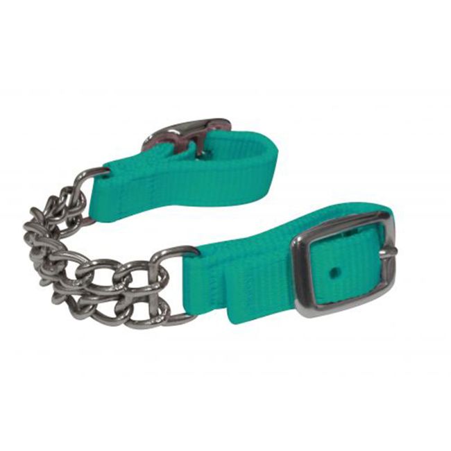 Showman Fully adjustable end double chain nylon curb chain #7