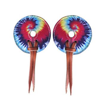 Leather Tie Dye Bit Guards